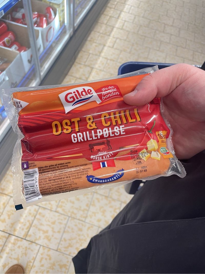Ost & Chili Grillpølse, Gilde | Noba
