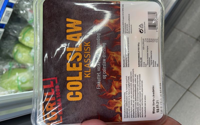 Coleslaw, rema 1000 Noba