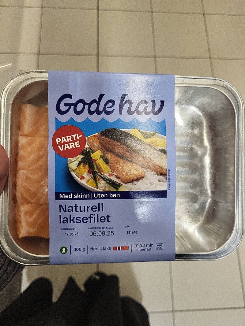 Naturell laksefilet